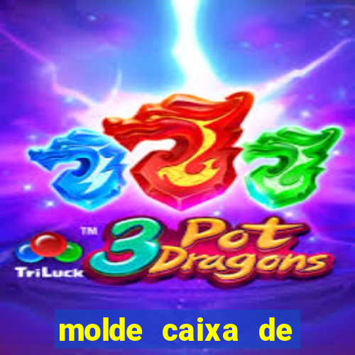 molde caixa de baralho png